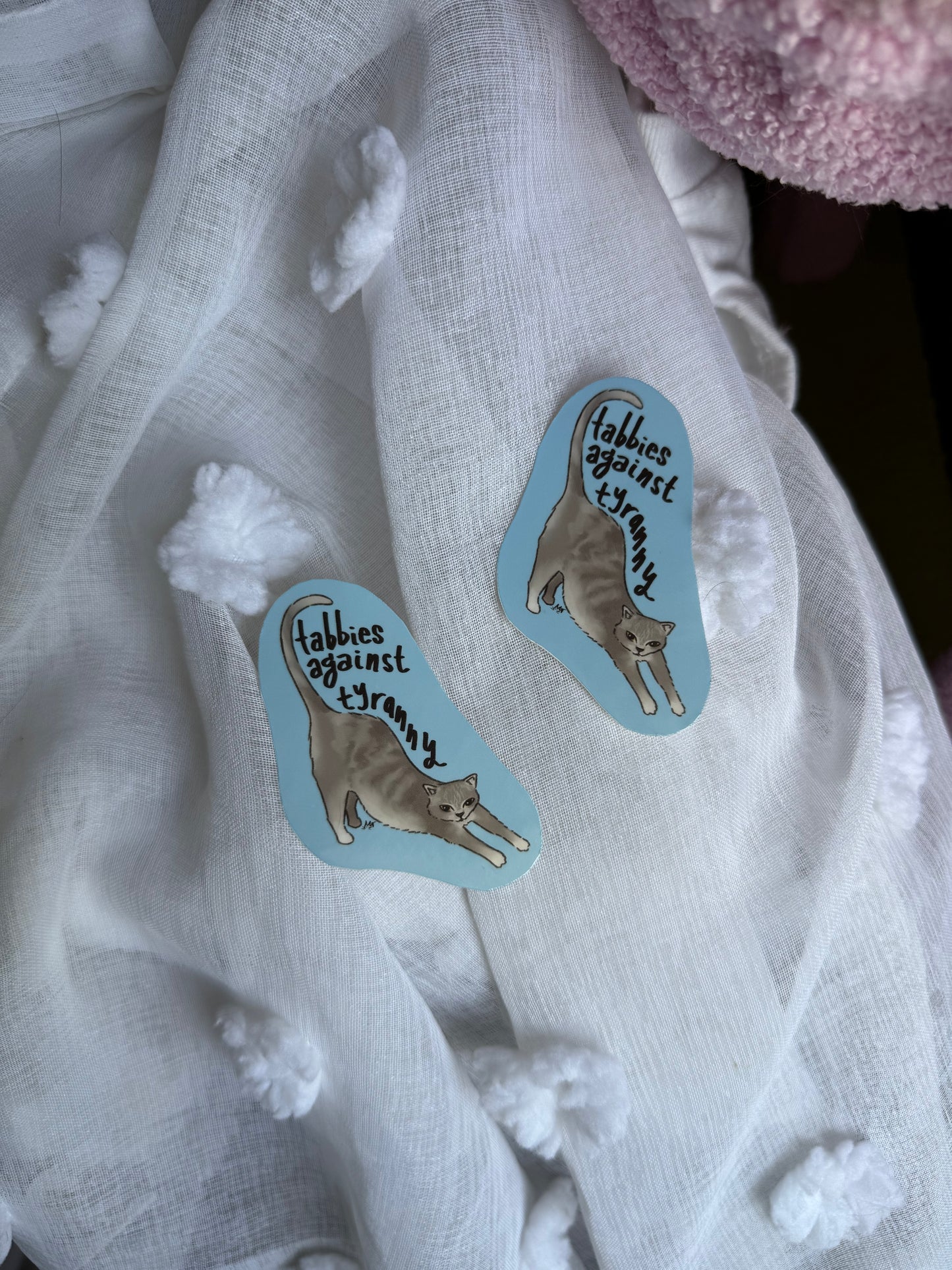 tabbies against tyranny sticker