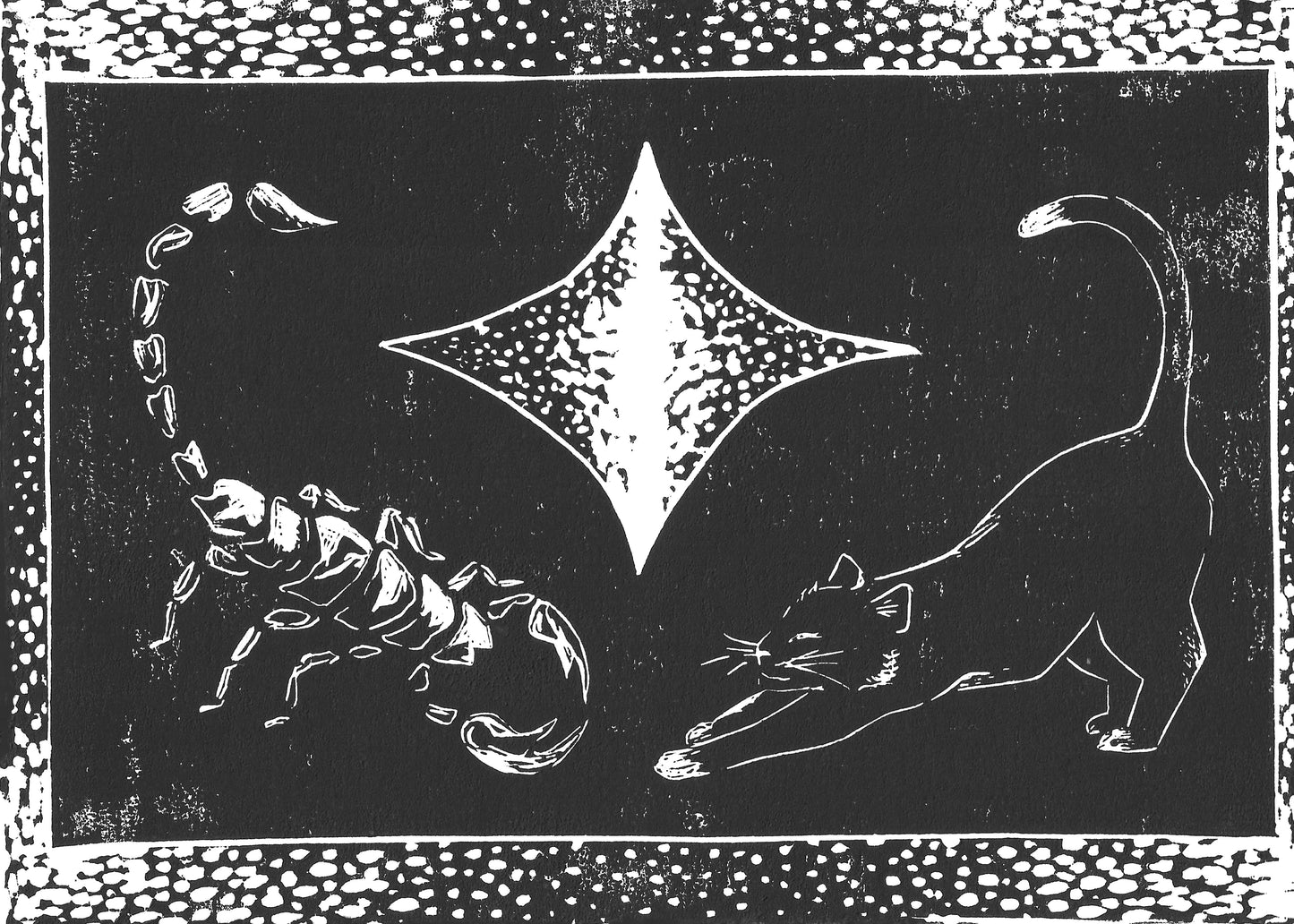 Scorpion Cat print