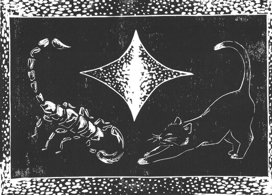 Scorpion Cat print